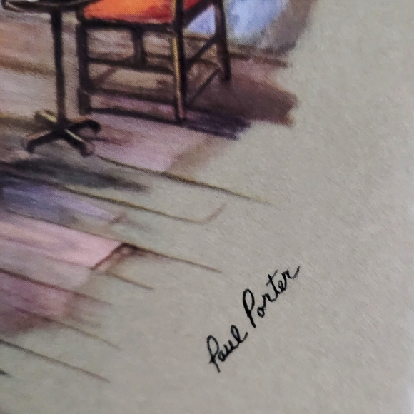 Vintage Wood Framed Signed Print - Picture 4 of 12